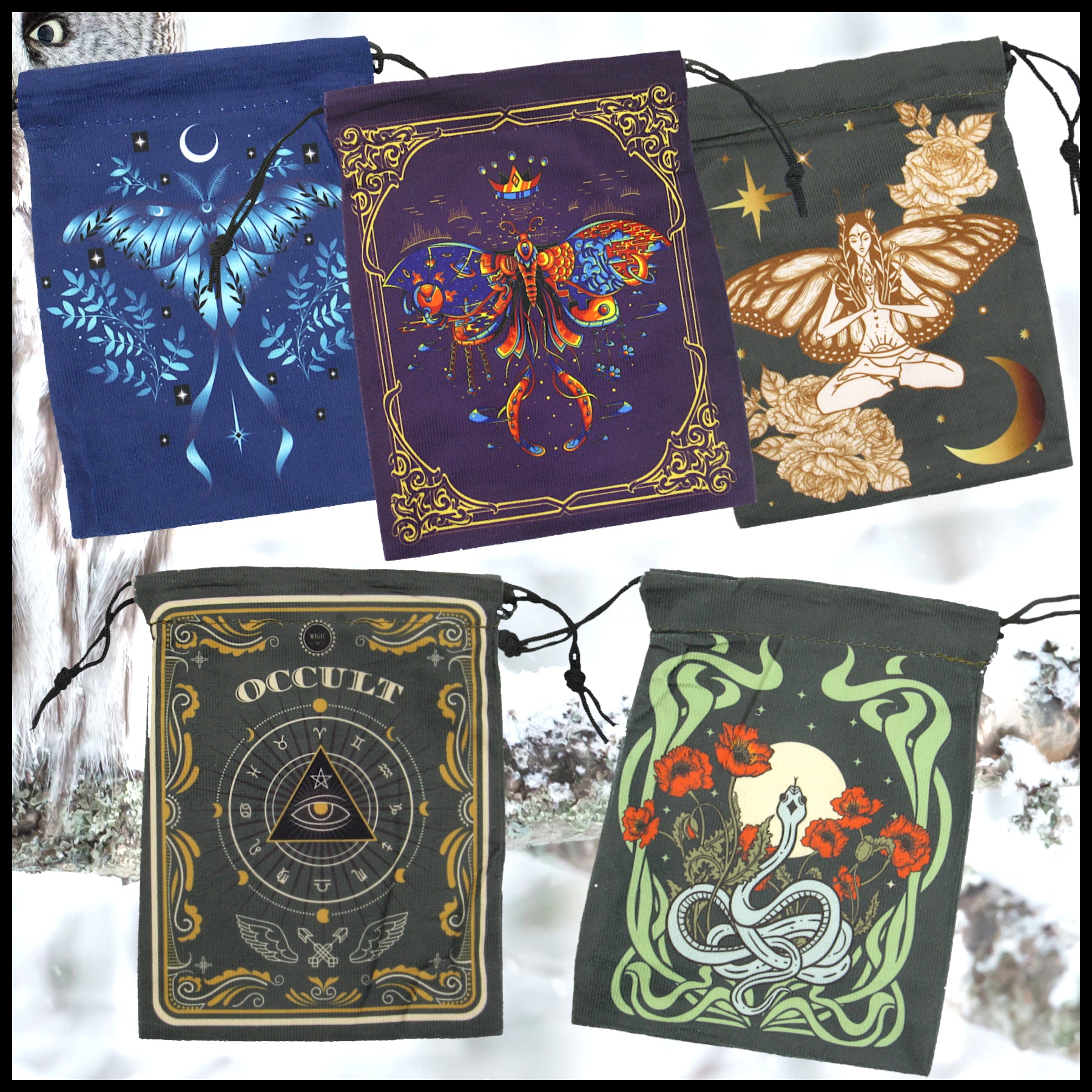 FREE Fabric Drawstring Tarot Bag with $25+ Order