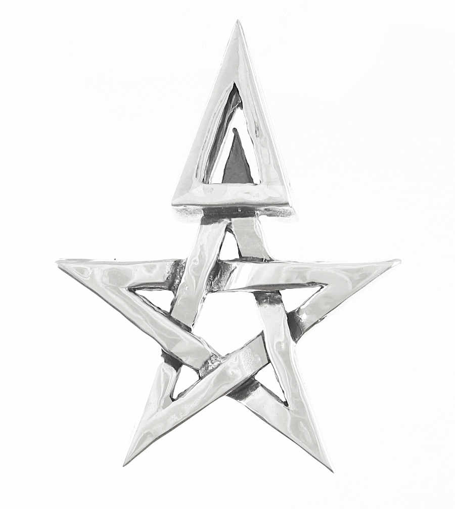 Third Degree Wicca Pentagram And Triangle Pendant Handmade | Woot & Hammy