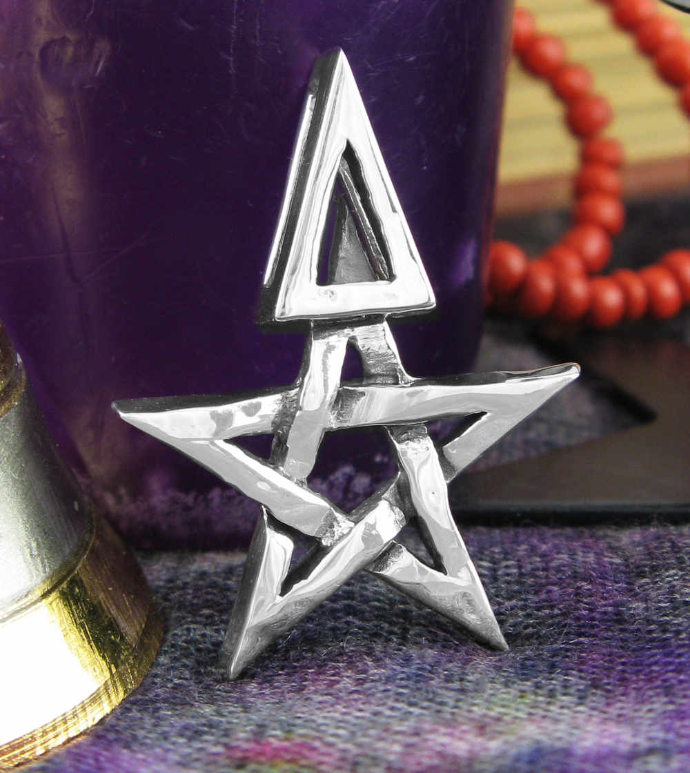 Third Degree Wicca Pentagram And Triangle Pendant Handmade | Woot & Hammy