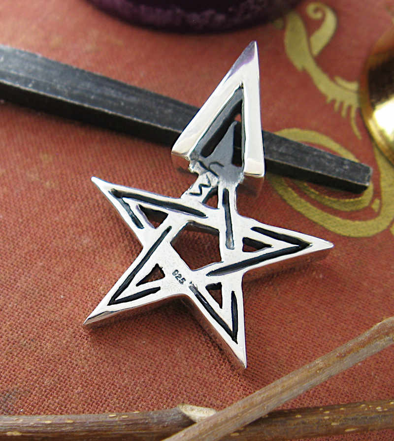 Third Degree Wicca Pentagram And Triangle Pendant Handmade | Woot & Hammy