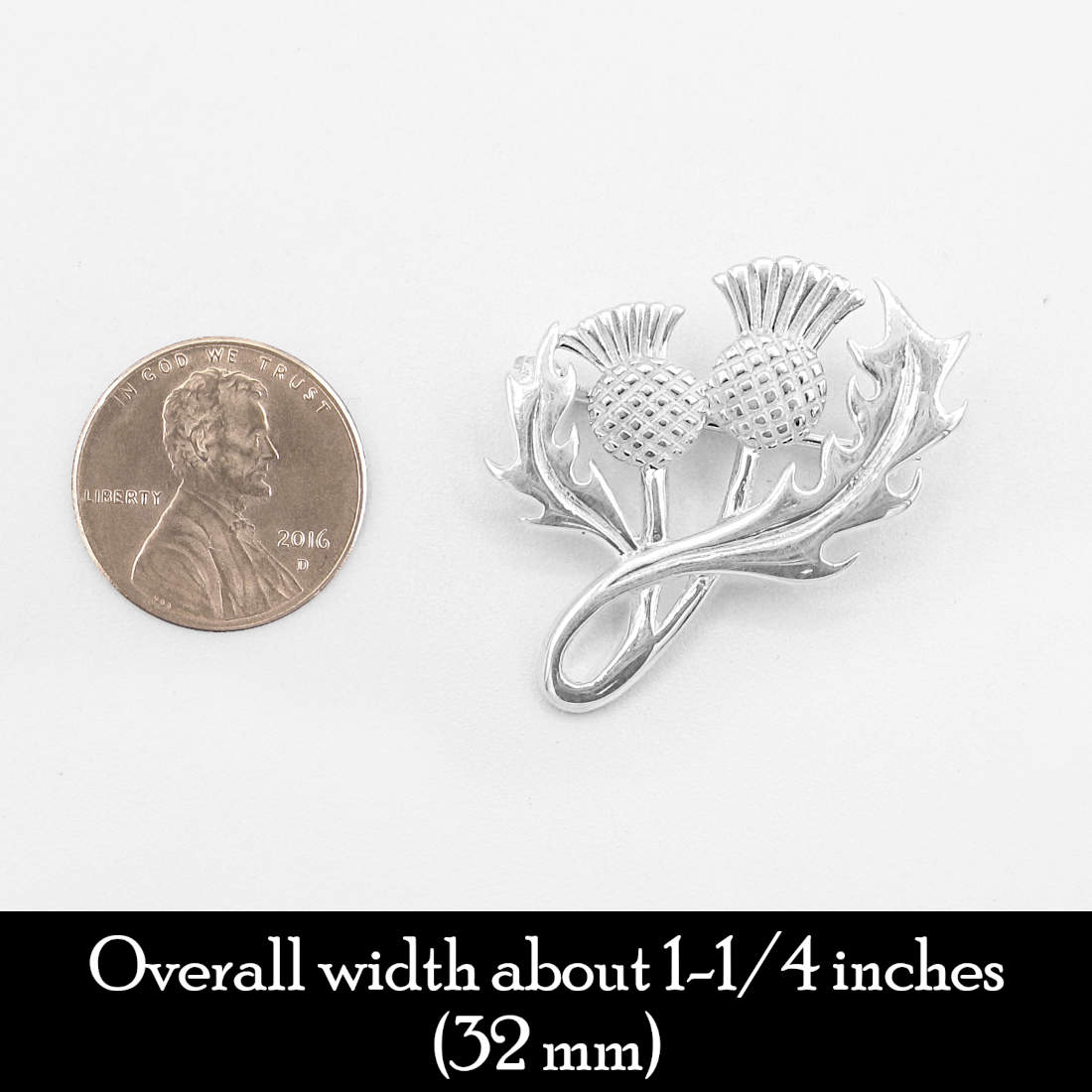 Thistle Brooch National Flower of Scotland Symbol of Bravery Strength Scottish | Woot & Hammy