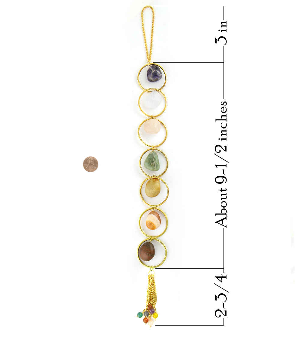 Tumbled Chakra Stones Wall Hanging | Woot & Hammy