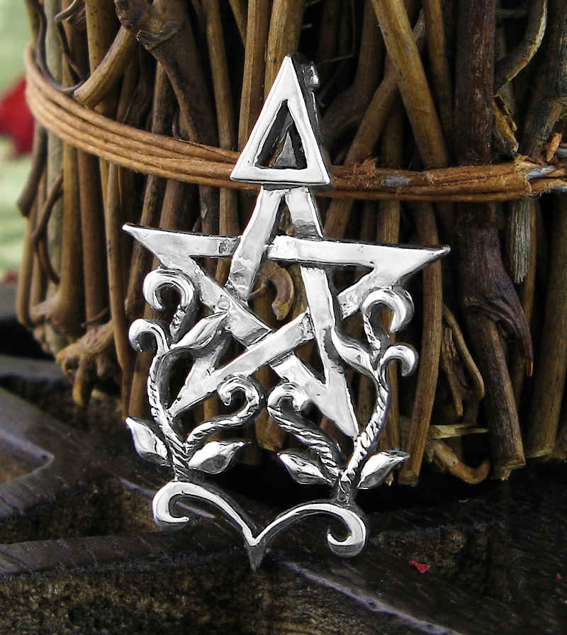 Wiccan Third Degree Pentagram and Triangle Pendant 100% Handmade | Woot & Hammy