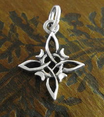 Witch's Knot with Four Crescent Moons & Circle Protection Charm Handmade | Woot & Hammy