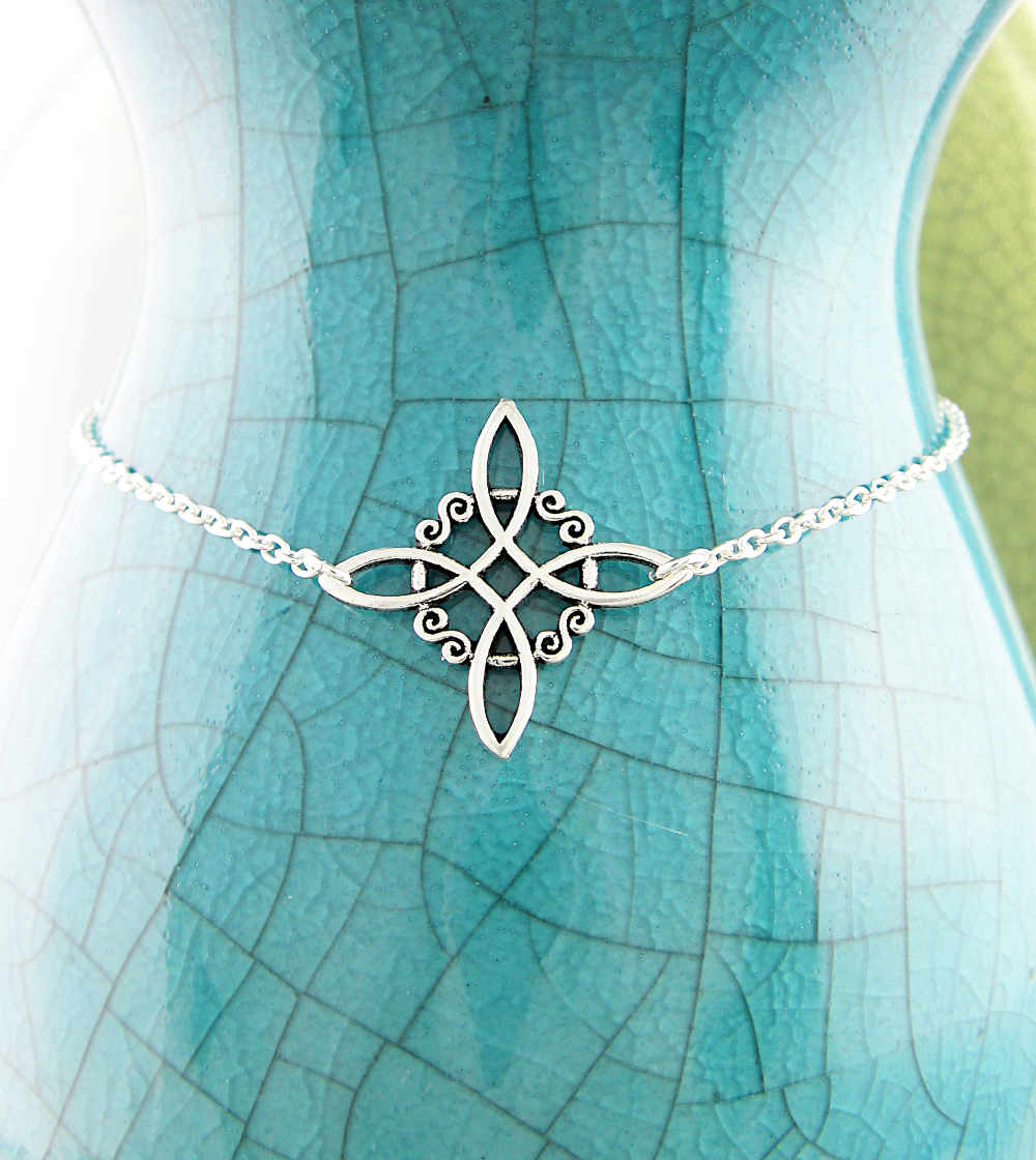 Witch's Knot With Infinity Symbols Protection Bracelet Lemniscate Magic Celtic | Woot & Hammy