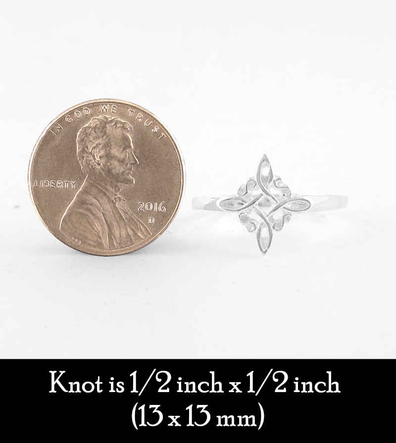 Witch's Knot With Tiny Scrolls Ring | Woot & Hammy