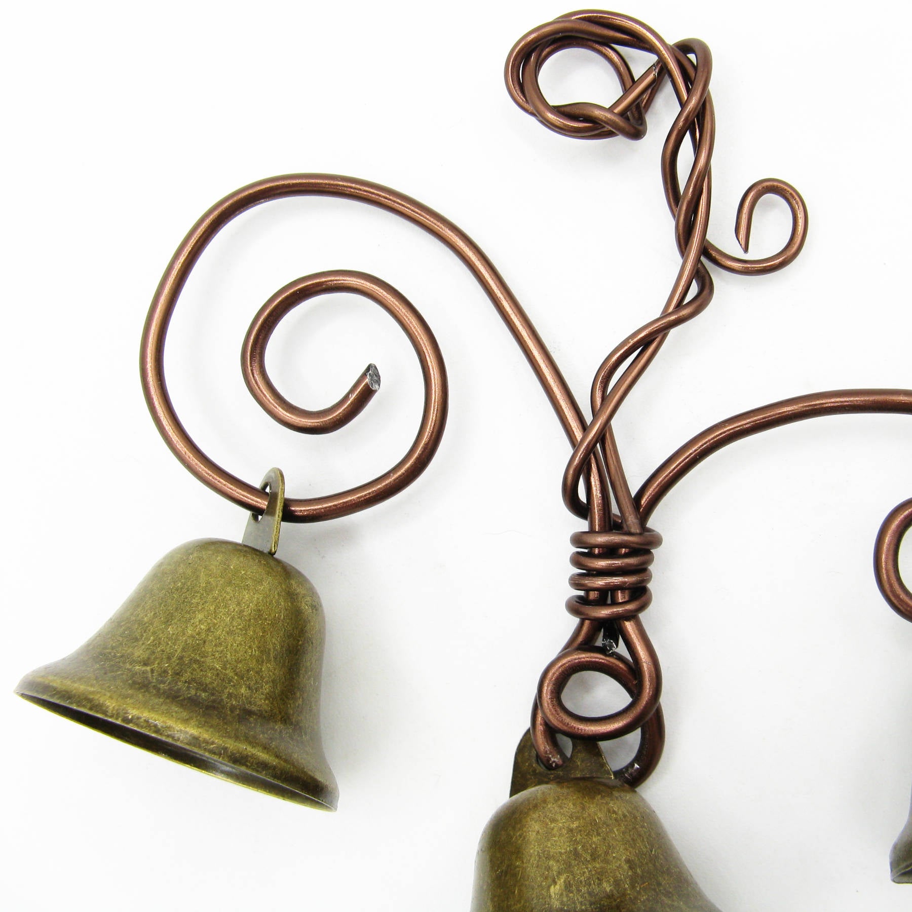 Fancy Triple Witch's Bell with Vine-like Hanger Handcrafted Pagan Wiccan Witch Energy-Cleansing Rustic Primitive Nature Sacred Space Gift Decor | Woot & Hammy