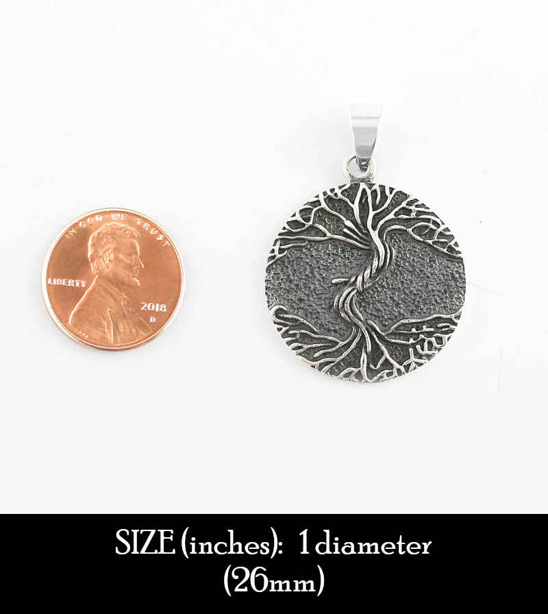 As Above So Below Tree Oxidized Pendant | Woot & Hammy