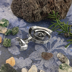 Reiki Cho Ku Rei Symbol Pendant, Handmade front view