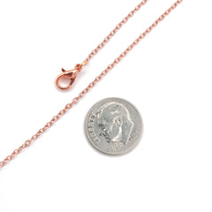 Dainty Bright Copper Plated Chain, 2.0x1.4 mm