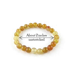 Natural Brown and Red Agate Beaded Stretch Bracelet | Woot & Hammy