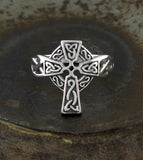 Traditional Celtic Cross With Nimbus Oxidized Ring | Woot & Hammy