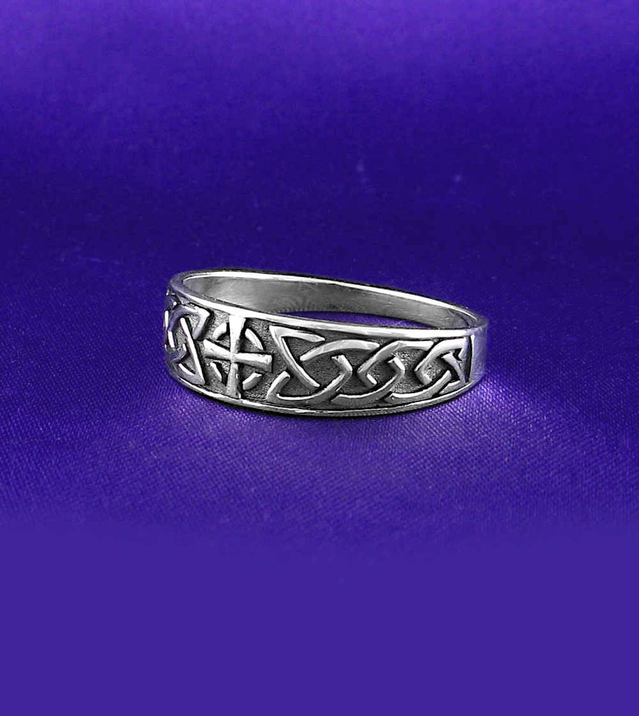 Celtic Cross With Knots Oxidized Ring | Woot & Hammy