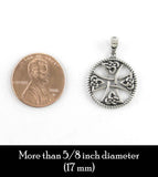 Celtic Iron Cross With Triquetra Knots Pendant | Woot & Hammy