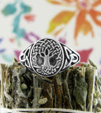 Celtic Tree of Life With Cut-Out Triquetra Knots Ring | Woot & Hammy