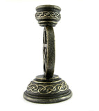 Pentacle Taper Candle Holder for 1" Candle, Antiqued Bronze Finish