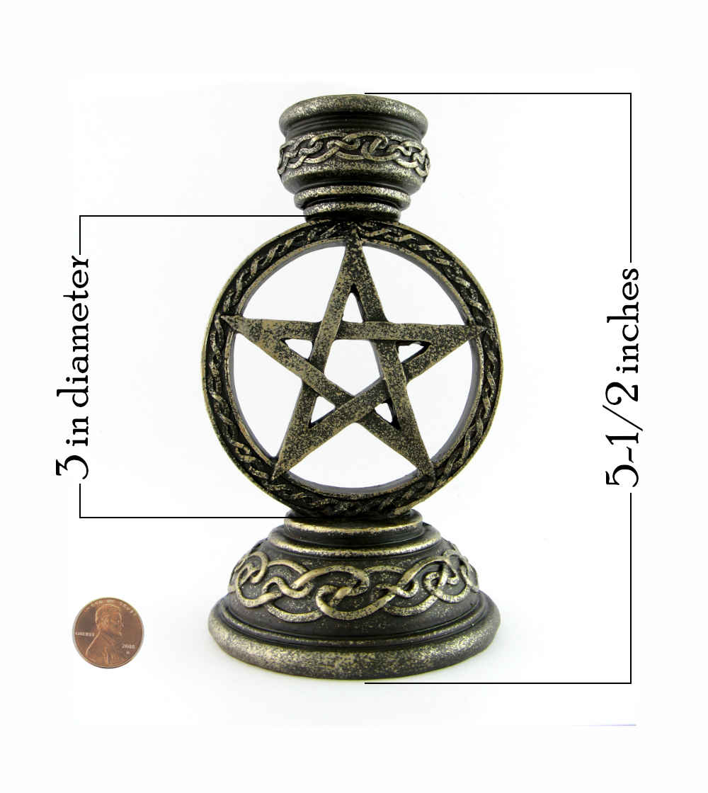 Pentagram Candle Holder for 1 Inch Candle | Woot & Hammy