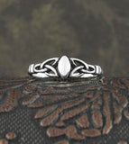 Keltischer Triquetra-Knoten-Zehen- oder Midi-Ring, verstellbar