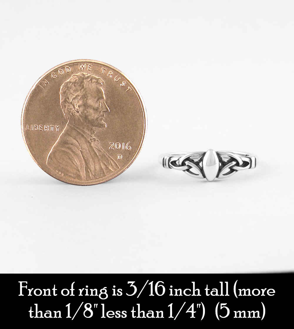 Celtic Triquetra Knot Toe or Midi Ring, Adjustable | Woot & Hammy