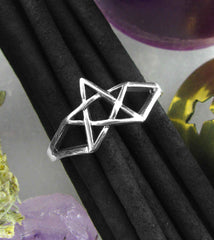 Cut-Out Pentagram / Second Degree Wicca Ring | Woot & Hammy