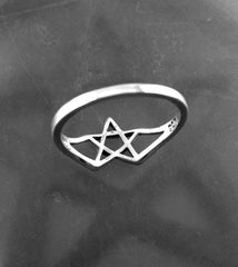 Cut-Out Pentagram / Second Degree Wicca Ring | Woot & Hammy