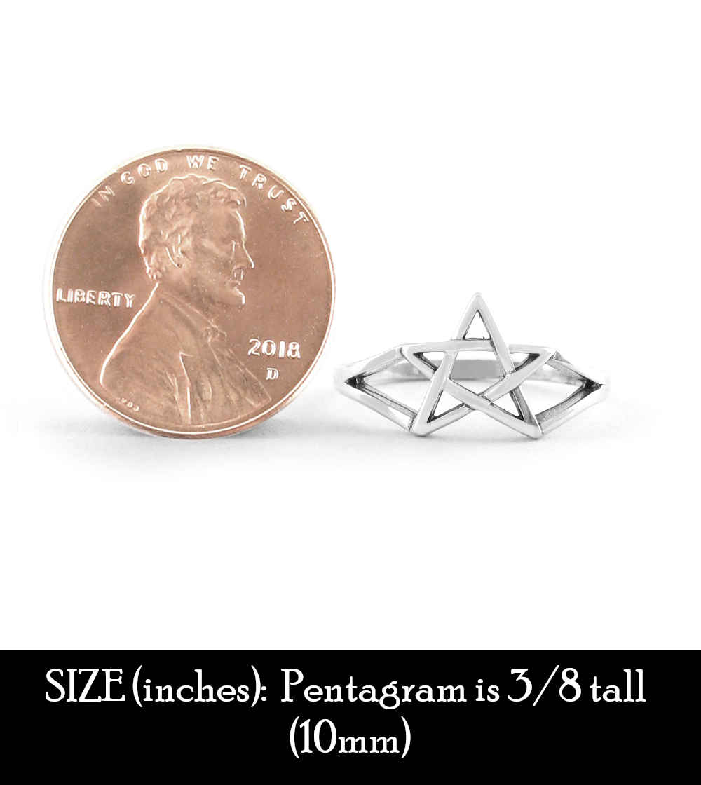 Cut-Out Pentagram / Second Degree Wicca Ring | Woot & Hammy