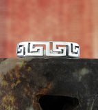 Griechischer Schlüsselmäander-Symbol-Zehen- oder Midi-Ring
