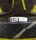 Cut-Out Greek Key Meander Toe or Midi Ring | Woot & Hammy