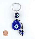 Evil Eye Blue Glass Key Chain | Woot & Hammy