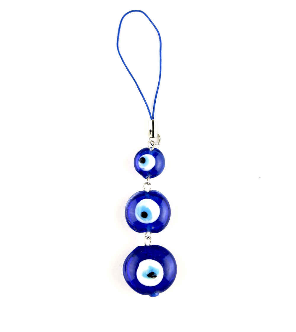 Three Evil Eyes Blue Glass Protective Hanging | Woot & Hammy