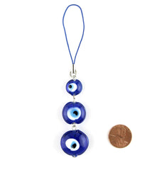 Three Evil Eyes Blue Glass Protective Hanging | Woot & Hammy