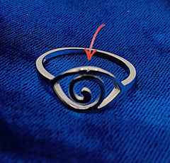Evil Eye Spiral Ring - Imperfect