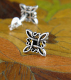 Four-Cornered Witch's Knot Post Earrings | Woot & Hammy
