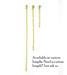 Gold Plated Sterling Silver Extender Chains with 8 mm Lobster Clasp | Woot & Hammy