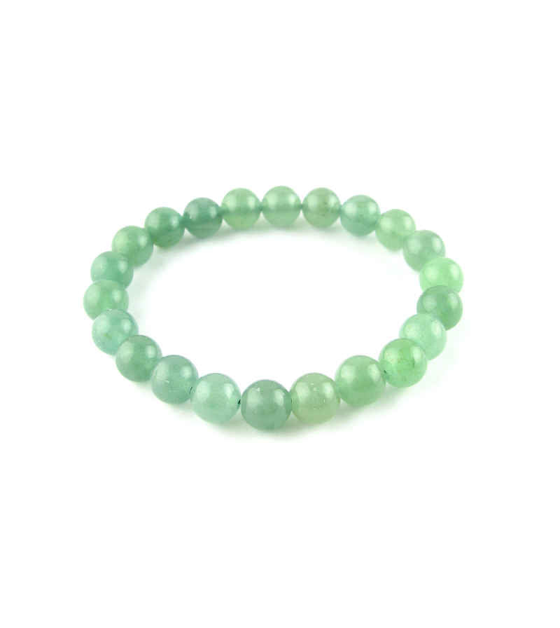 Natural Green Aventurine Beaded Stretch Bracelet | Woot & Hammy