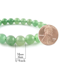 Natural Green Aventurine Beaded Stretch Bracelet | Woot & Hammy