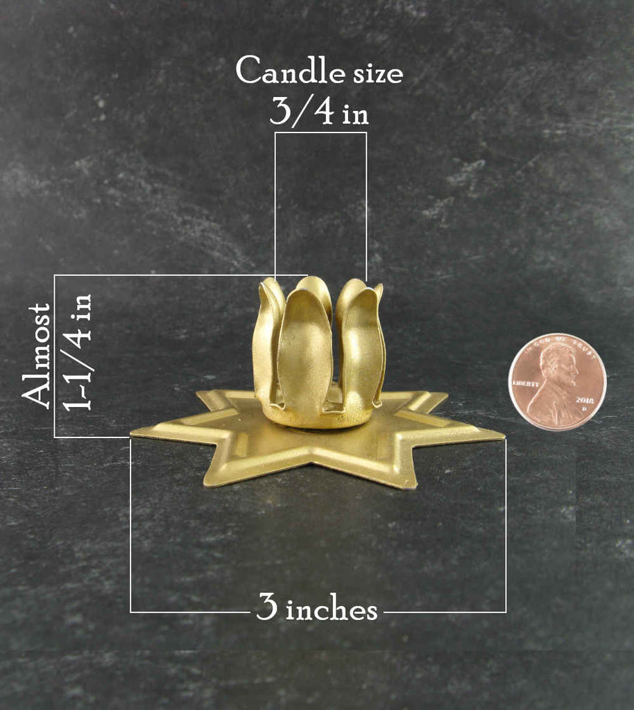 Metal Fairy Star with Lotus Leaves Candle Holder  | Woot & Hammy
