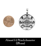 Moon Phases With Witch's Knot Oxidized Pendant | Woot & Hammy