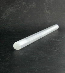 Natural White Selenite Pointed Wand | Woot & Hammy