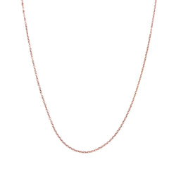 oxidized dainty copper necklace on white background