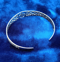 Witch's Knot Open Bangle Cuff Bracelet - Imperfect