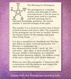 Kleiner 1-1/8" Keltischer Pentagramm-Anhänger mit fünf Halbmonden, handgefertigt