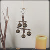 Hanging Witch's Bell 5 Sleigh Bells Anchor Shape Made of Twigs Handcrafted Energy Cleansing Rustic Primitive Wiccan Pagan | Woot & Hammy