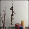 4-Bell Witch's Bell on Branch w/ Pentagram & Beads Handmade For Cleansing and Protection Against Evil | Woot & Hammy