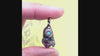 tiny raw amethyst crystal moonstone copper pendant video of all angles