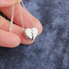 Heal a Broken Heart Pendant Necklace with Hidden Heart, Engravable