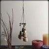 Hybrid Hanging Witch's Bell Windchime Driftwood Spiral Wooden Ceramic Beads Handmade Cleansing Protection Against Evil | Woot & Hammy