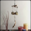 Hanging Witch's 4-Bell Windchime Twigs Leaf Glass Beads Charm Handmade For Cleansing Protection Against Evil | Woot & Hammy