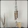 Soft-Sounding Windchime Twigs Chunky Driftwood Bark Evil Eye and Pentacle Charms Handmade | Woot & Hammy