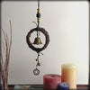Hanging Witch's Bell w/ Small Wreath Bells Beads & Pentagram Handmade For Cleansing and Warding Off Negative Energy | Woot & Hammy